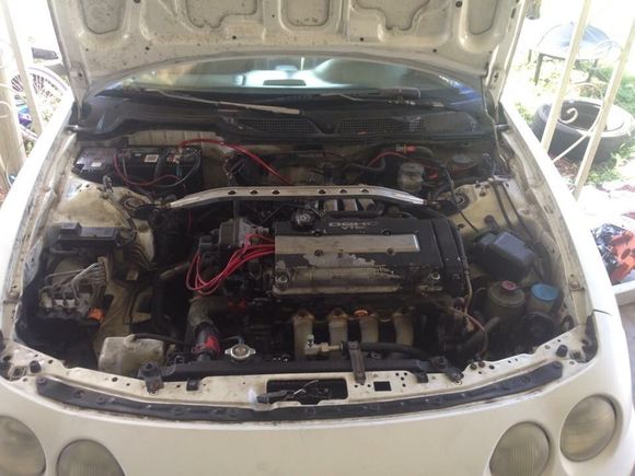 A this point she have a blown head casket so I start to do some work and I start to work in a wire tuck and put some love in the bay