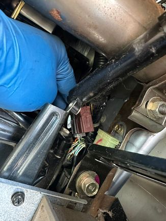 connector behind dashboard on car