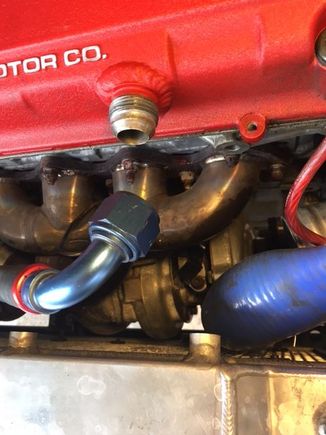 Can't believe how cramped it is in there!  At first I thought I'd have to pull the engine just to get at it.
