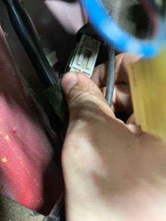 Clip location. Pain in the ass to slide off. I recommend using a clip removal tool and pulling the clip out of the chassis. I was just trying to save as many of the clips as possible without breaking them.