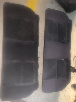 EM1 in front, DX in back