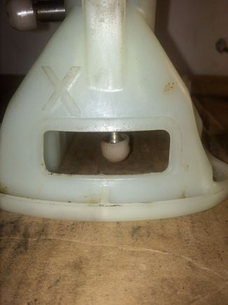 Bottom of shift lever without shift kit