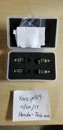 Brand new 850cc 80lb injectors flow matched with flow charts $125 + shipping obo