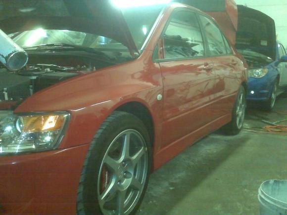 My 05 Evo RS, with MR interior and turbo.