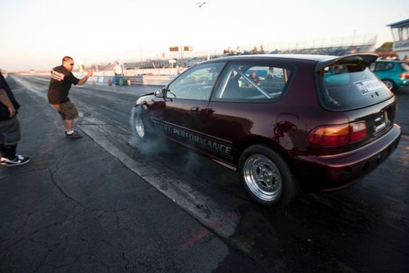 cute little burnout. ha!