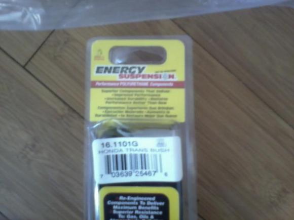 New Energy Suspension bushings