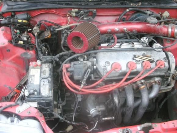 89 honda civic hatchback, d16z6 motor swap.