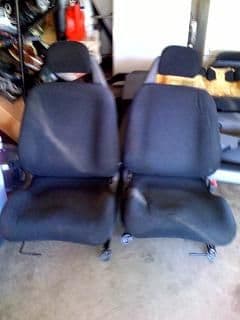 new blue sir front seats