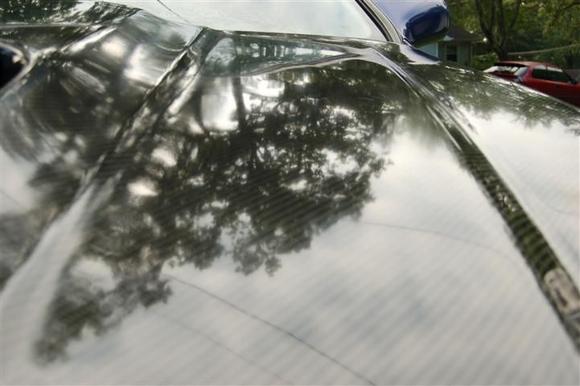 Kaminari hood up close and newly buffed out.