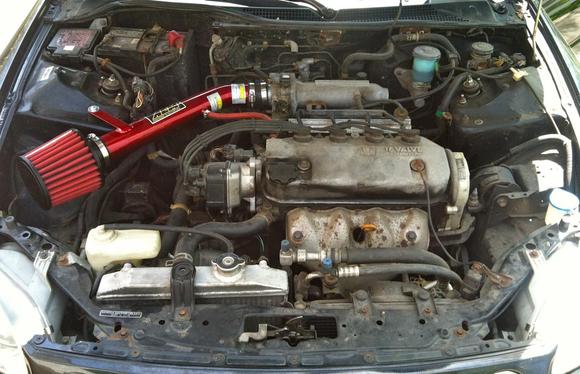 Intake, aluminum radiator