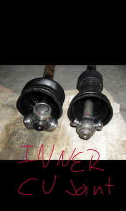 The crv rear axles both inner and outer look like these. Now you see the problem