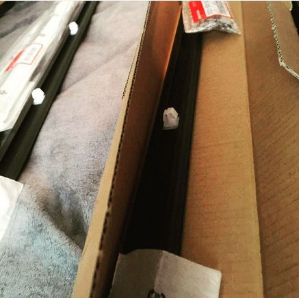 1 of 2 sets of coupe thin side molding