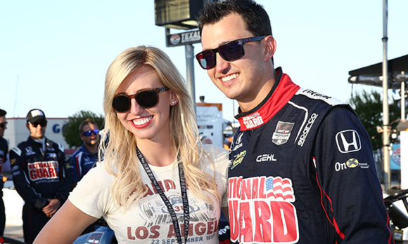 Courtney Force and Graham Rahal engaged.....lucky bastard.....