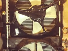 2000 CRV condenser fan on radiator