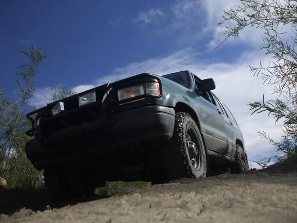 huge hill climb good old trooper power