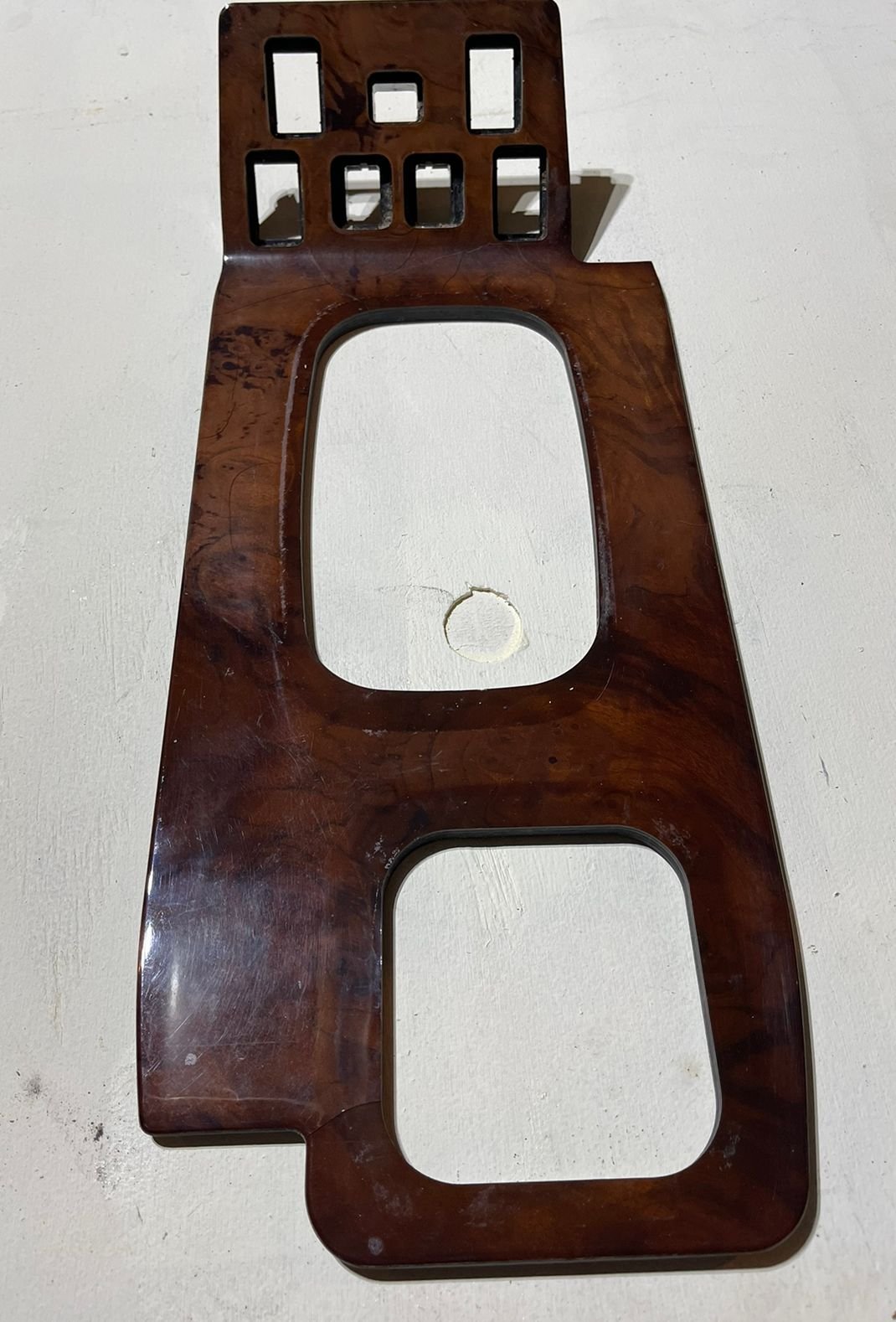 Interior/Upholstery - Wood shifter bezel trim deck switch plate - Used - 1998 to 2004 Land Rover Discovery - West Chester, OH 45069, United States