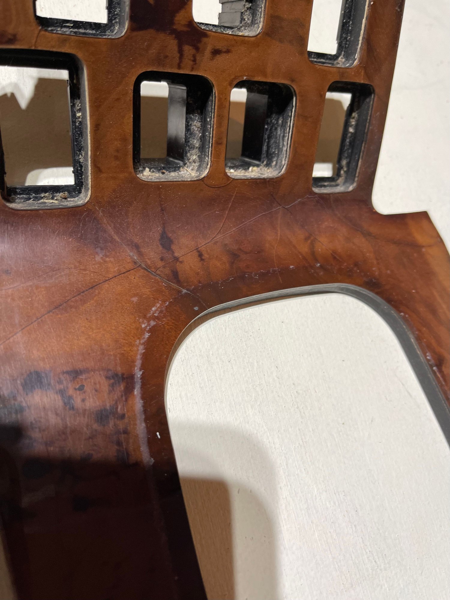 Interior/Upholstery - Wood shifter bezel trim deck switch plate - Used - 1998 to 2004 Land Rover Discovery - West Chester, OH 45069, United States