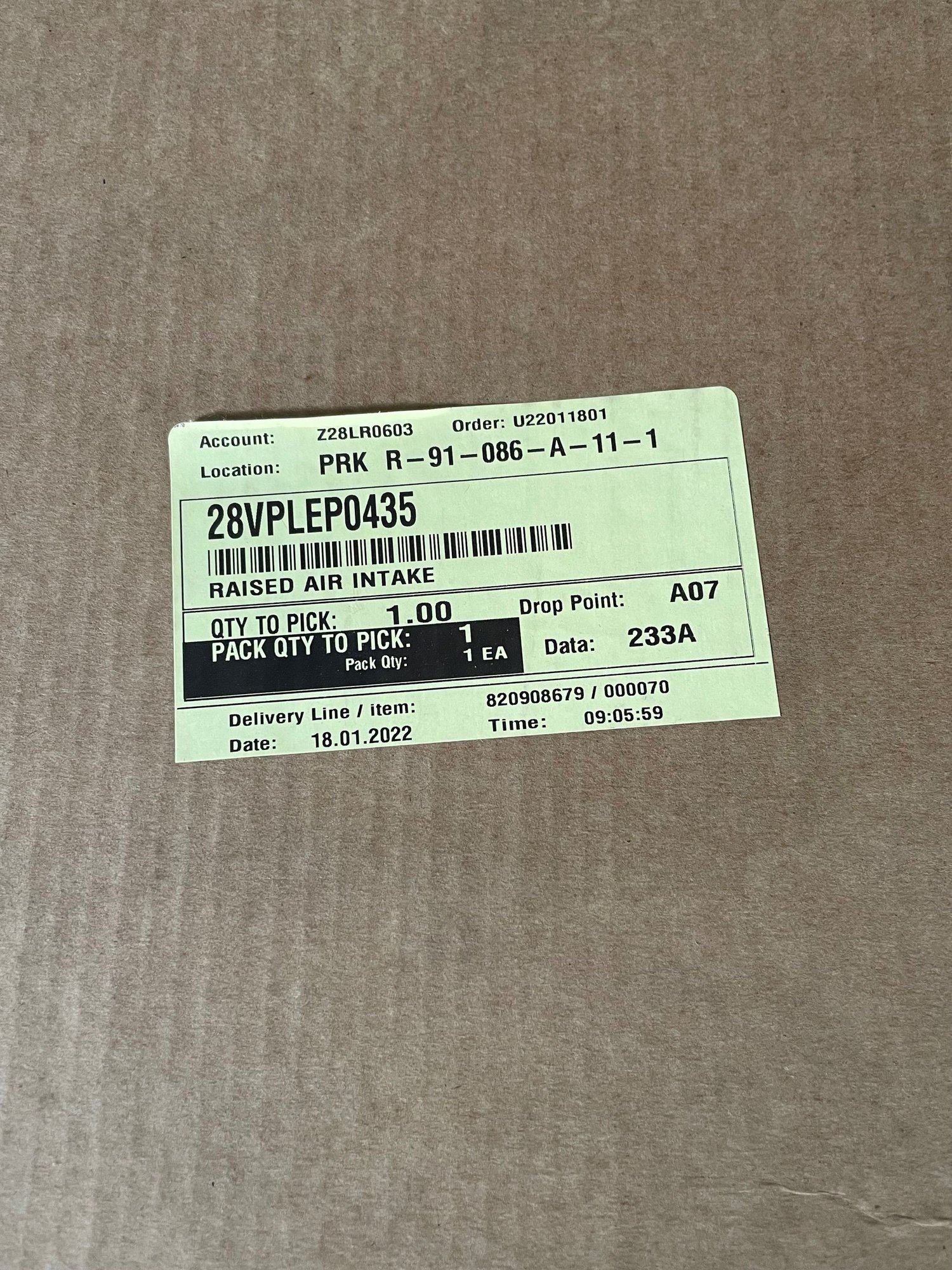 Engine - Intake/Fuel - FS: New Defender Raised Air Intake, BNIB - New - 2020 to 2022 Land Rover Defender - 2020 to 2022 Land Rover Defender 110 - 2020 to 2022 Land Rover Defender 90 - Roslyn, NY 11576, United States