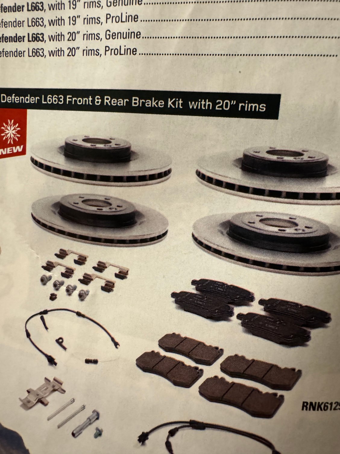 365mm rear rotors look like this -- I believe these come on V8’s and 22” rims on P400 only