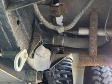 Rotted passenger rear body mount
