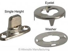 Marine turn button for mudflap use.