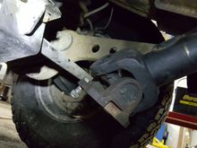 Factory front driveshaft with worn u-joints