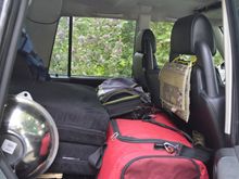 Passenger footwells loaded up