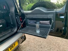 Tailgate table fitted 