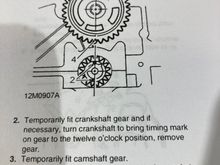 Rover V8 timing chain alignment
