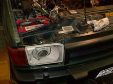 trial fit for projector back clearance