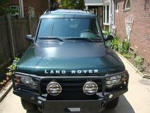 Displaying the hood blackout and Botorf front bumper, LR driving lights.