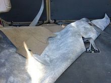 Step 3b Flip Carpet Up to expose padding