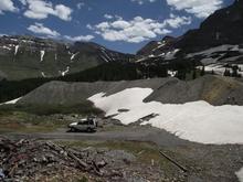 SanJuanPicsJuly2,2011.  View east from Upper Camp Bird along the Imogene Pass trail.