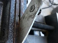 The part to grind off, gently is a very tight press fit