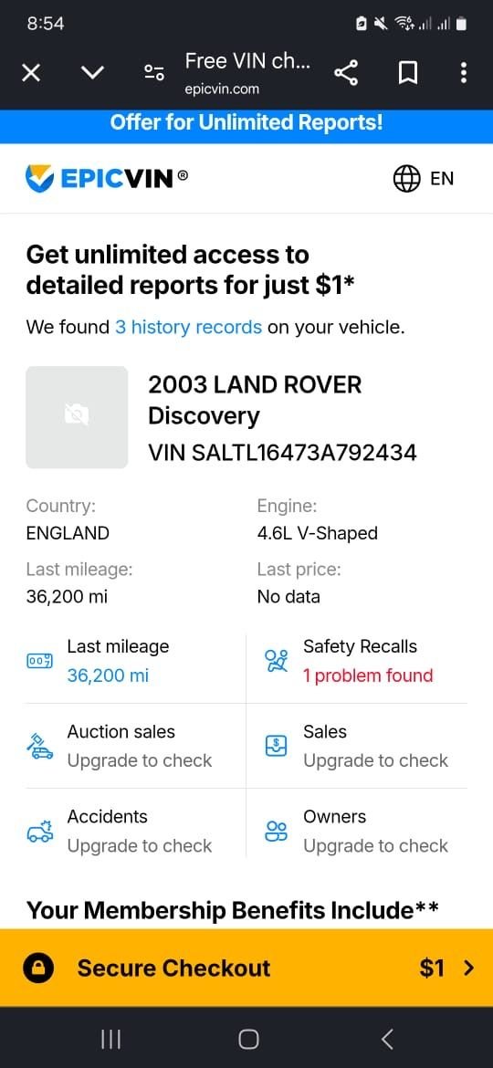 When I put the VIN on epic vin this information came up. Does this mean its an England vehicle hence why it came with 4.0? 