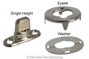 Marine turn button for mudflap use.
