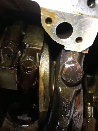 Notice the lighter brown colors, left to right. Left is slightly shaved off metal. 