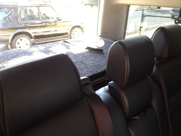 Additional space cargo space behind the back seat.