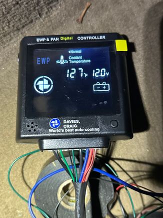 View of the running controller in progress