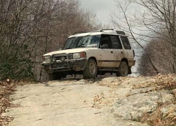 After the climb, we had to descend some smooth rock face for a nice long coast in low first gear.