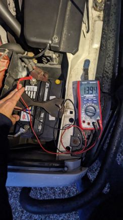 Reading at Battery (Ignition ON)