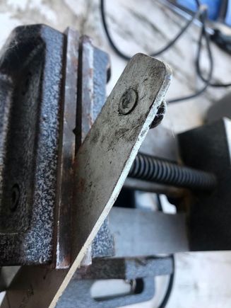 The part to grind off, gently is a very tight press fit