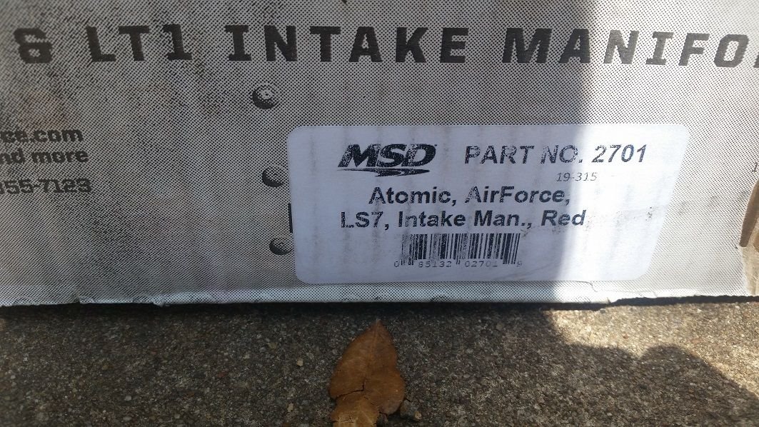  - New MSD Atomic AirForce Intake Manifold for LS7 - Austin, TX 78759, United States