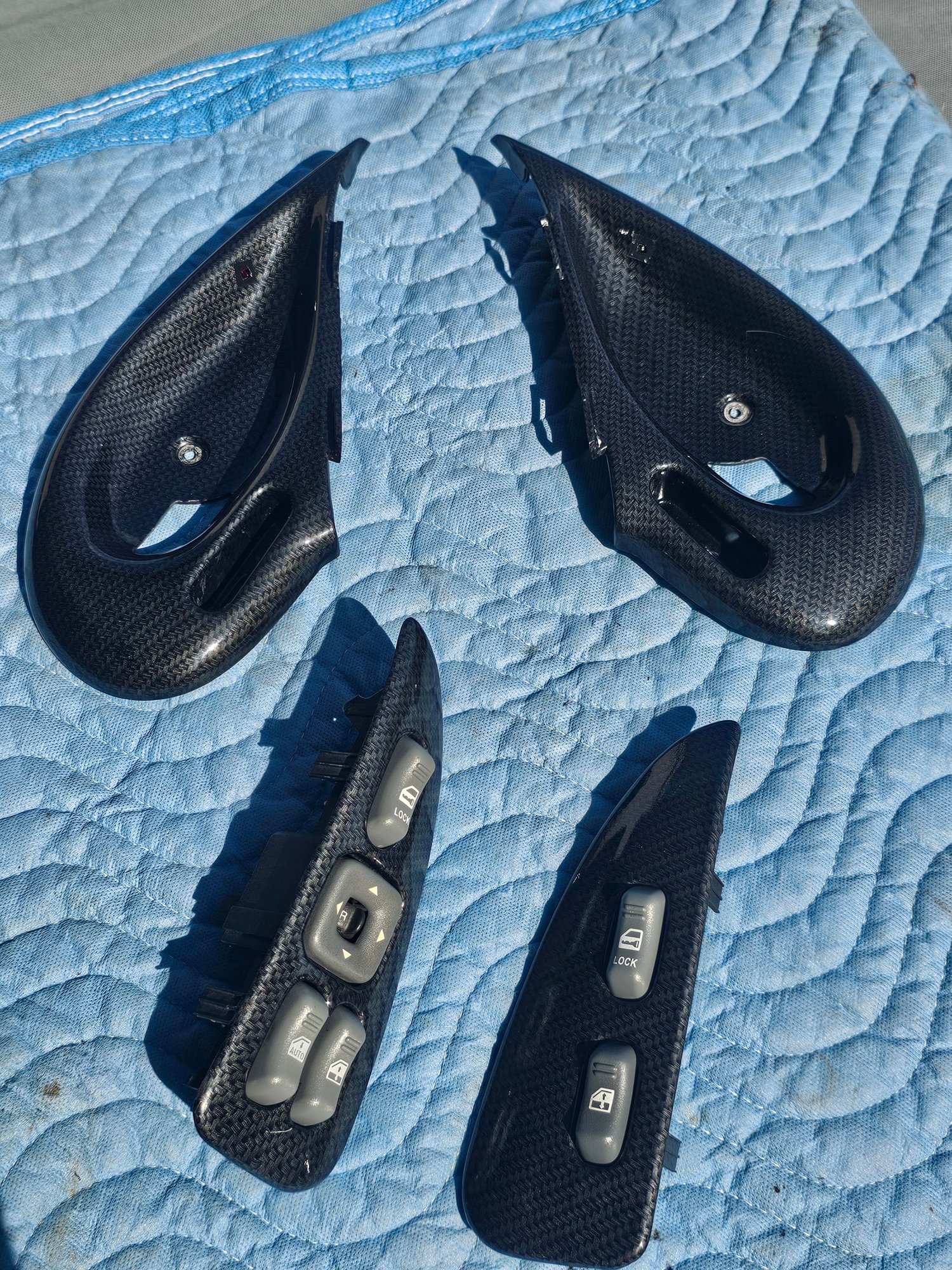 Interior/Upholstery - 🔥 93-02 firebird trans am hydro carbon fiber door trim bezels window and door - Used - 1993 to 2002 Pontiac Firebird - Hanover Park, IL 60133, United States