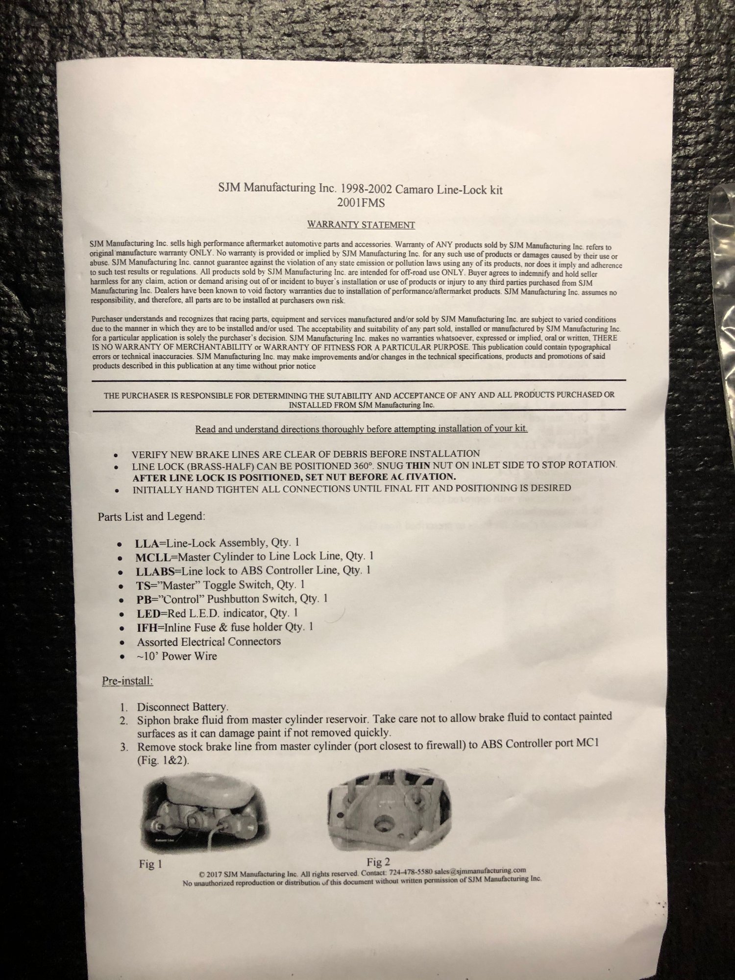  - 98-02 fbody SJM linelock - Anaheim, CA 92802, United States