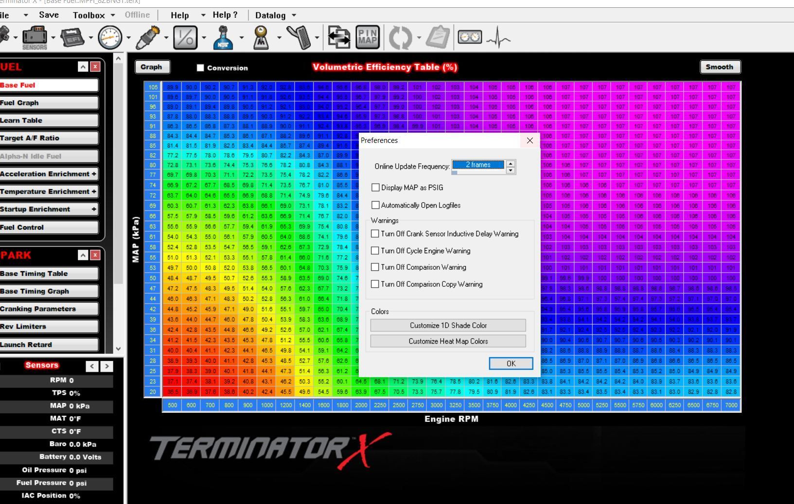 terminator x map sensor chart LS1TECH Camaro and Firebird Forum