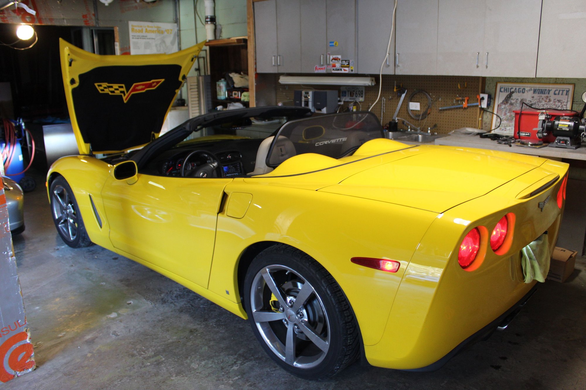 2008 Chevrolet Corvette - 2008 Corvette Convertible LT3 for Sale - Used - VIN 1G1YY36W385132427 - 43,600 Miles - 8 cyl - 2WD - Automatic - Convertible - Yellow - Marietta, GA 30062, United States