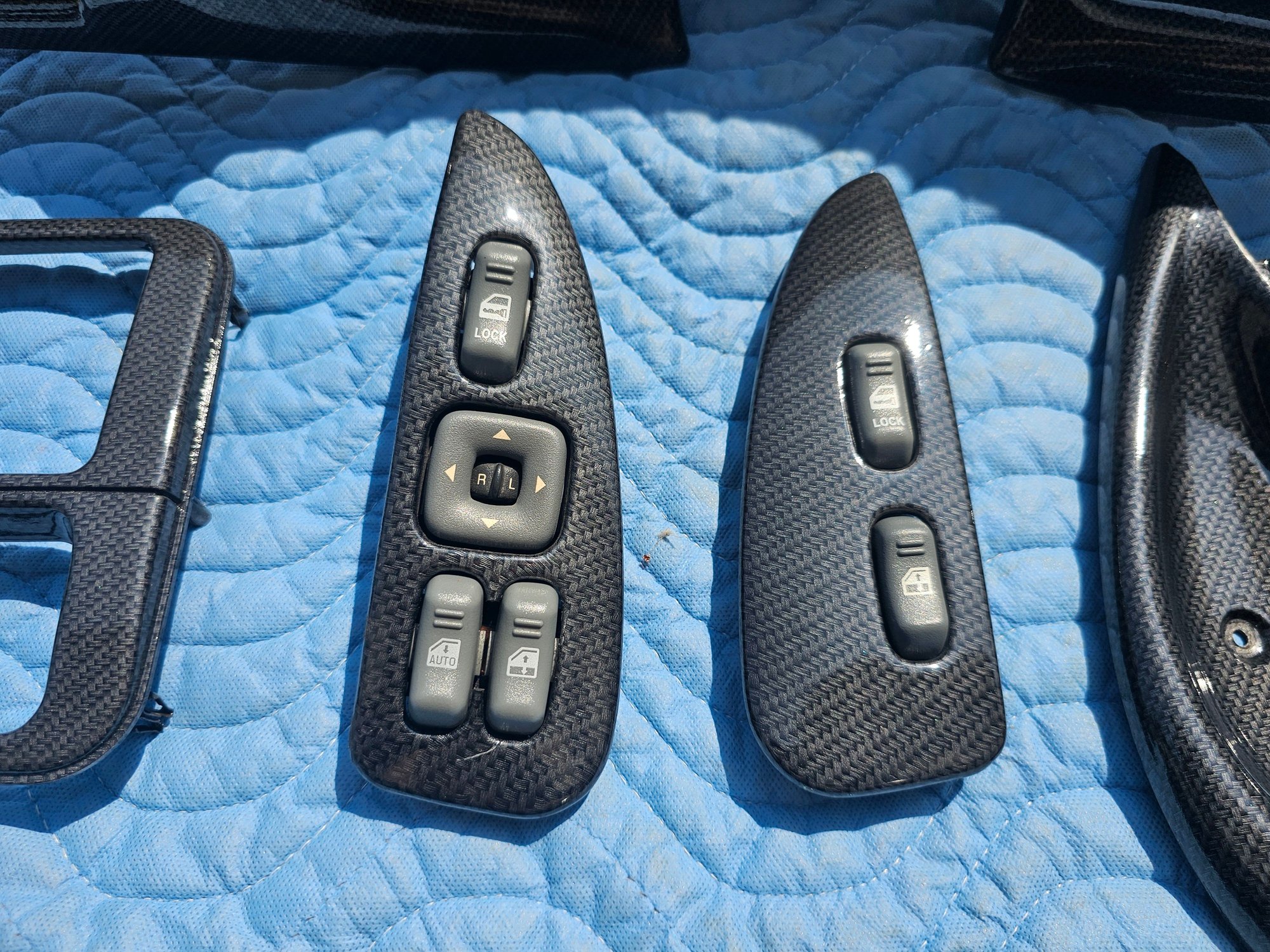 Interior/Upholstery - 🔥 93-02 firebird trans am hydro carbon fiber door trim bezels window and door - Used - 1993 to 2002 Pontiac Firebird - Hanover Park, IL 60133, United States