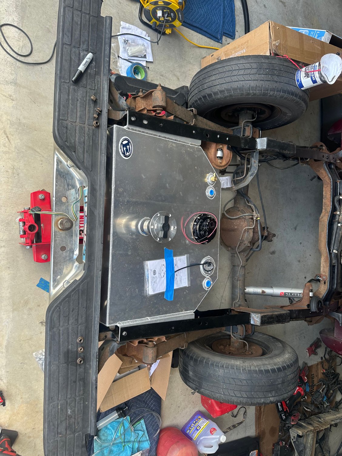 Tank installed and planning fuel system routing