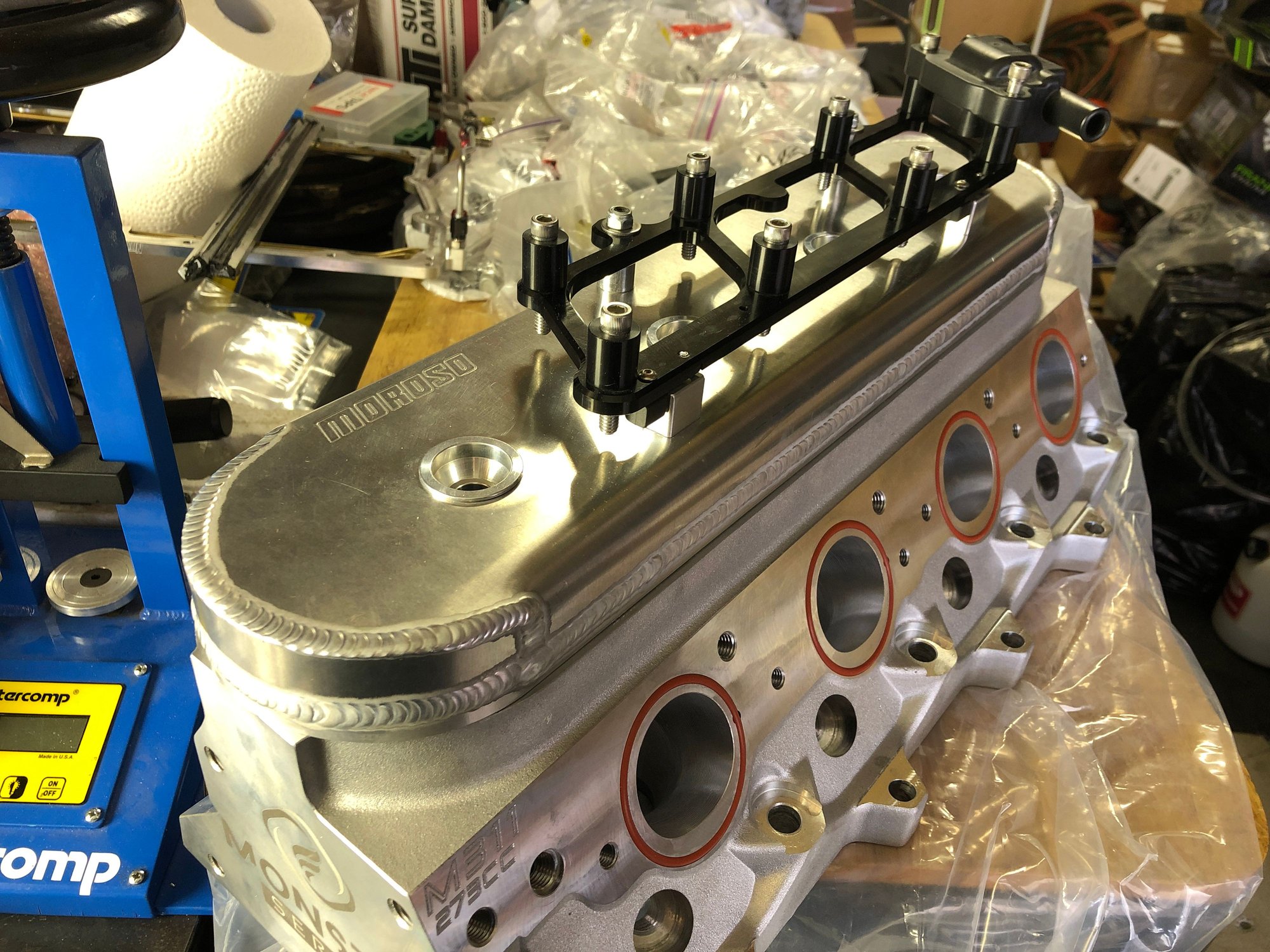  - Moroso Aluminum Fab Valve Covers W/Folding Coil Mounts NEW - Langley, BC V3A 1N, Canada